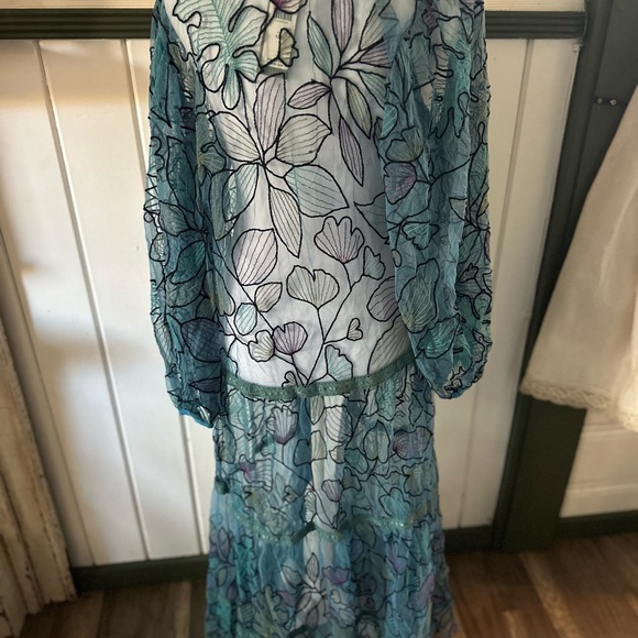 Anthropologie Bl-Nk tulle duster kimono jacket, BNWT - Picture 10 of 11